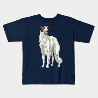 Cute Borzoi Dog Kids T-Shirt